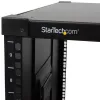 StarTech.com 4-Post 9U Mobilais atvērtā rāmja serveru statīvs, četru stabu tīkla statīvs ar riteņiem, 19 collu ritošais statīvs mājas/biroja šaurām telpām, mazs datu statīvs datoru/AV/IT aprīkojumam - TAA atbilstīgs
