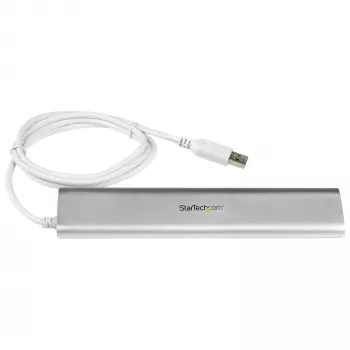 StarTech.com 7 portu USB 3.0 centrmezgls, USB-A uz 7x USB-A, 5 Gbps, izturīgs, ar barošanas bloku
