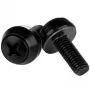 StarTech.com M6 x 12mm Montāžas skrūves - 100 iepakojumā, melnas