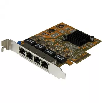 StarTech.com 4-Portu PCIe Gigabitu tīkla adaptera karte, iekšēja, vadu, PCI Express, Ethernet, 2000 Mbit/s