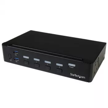 StarTech.com 4 portu DisplayPort KVM slēdzis - USB 3.0 - 4K 30Hz