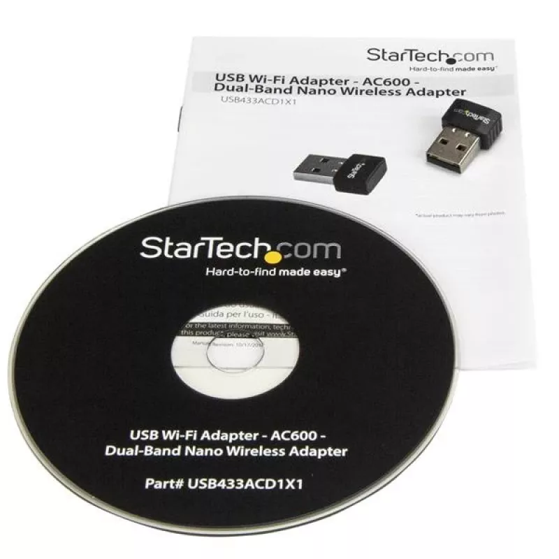 StarTech.com USB Wi-Fi adapteris AC600 divjoslu nano bezvadu adapteris