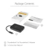 StarTech.com Thunderbolt 3 uz Thunderbolt 2 adapteris - TB3 klēpjdatoram pie TB2 displejiem un ierīcēm - Thunderbolt 2 20Gbps vai Thunderbolt 1 10Gbps pārveidotājs - Thunderbolt 3 sertificēts - Windows/Mac