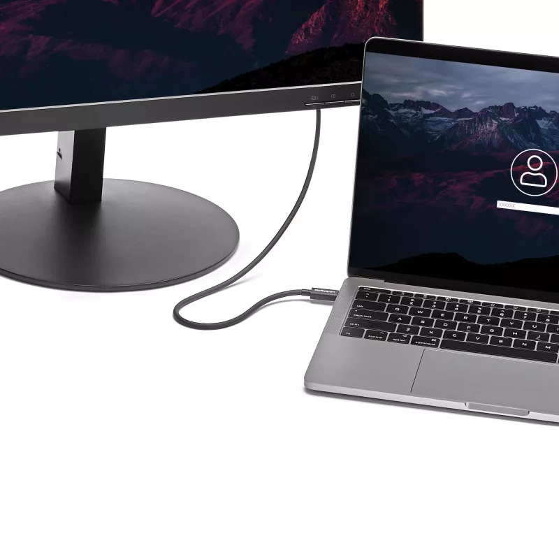 StarTech.com 0.5m Thunderbolt 3 (40Gbps) USB-C kabelis - saderīgs ar Thunderbolt, USB un DisplayPort