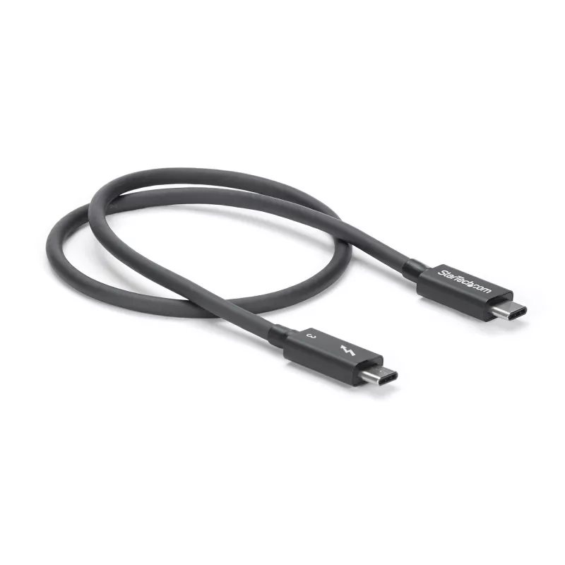 StarTech.com 0.5m Thunderbolt 3 (40Gbps) USB-C kabelis - saderīgs ar Thunderbolt, USB un DisplayPort