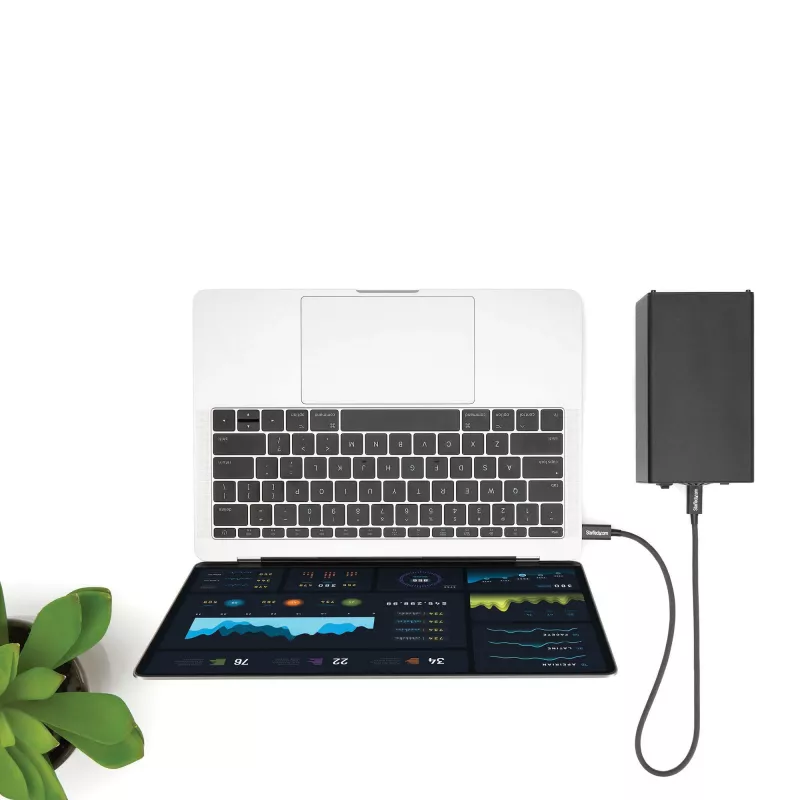 StarTech.com 0.5m Thunderbolt 3 (40Gbps) USB-C kabelis - saderīgs ar Thunderbolt, USB un DisplayPort