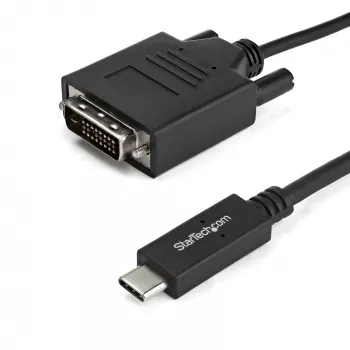 StarTech.com 2m USB-C uz DVI kabelis - 1920 x 1200 - Melns