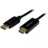 StarTech.com 5m DisplayPort uz HDMI kabelis - 4K 30Hz - DP 1.2 uz HDMI monitora kabelis - pasīvs DP-HDMI kabelis ar fiksējošu savienotāju