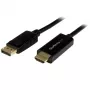 StarTech.com 5m DisplayPort uz HDMI kabelis - 4K 30Hz - DP 1.2 uz HDMI monitora kabelis - pasīvs DP-HDMI kabelis ar fiksējošu savienotāju