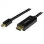 StarTech.com 15ft (5m) Mini DisplayPort uz HDMI kabelis - 4K 30Hz video - mDP uz HDMI adaptera kabelis - Mini DP vai Thunderbolt 1/2 Mac/PC uz HDMI monitoru/displeju - mDP uz HDMI pārveidotāja vads