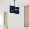 StarTech.com Griestu TV Kronšteins - Pilnas Kustības Universāls Piekarināms Viena Ekrāna Kronšteins ar Regulējamu Teleskopisko Stabu - Slīpums / Pagrieziens - VESA Kronšteins 32 inch-75 inch Displejiem
