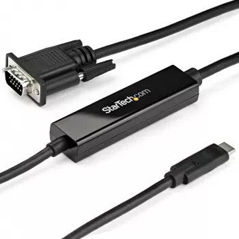 StarTech.com USB-C uz VGA kabelis, 1m, 1920x1200/1080p, aktīvs, Thunderbolt 3 saderīgs