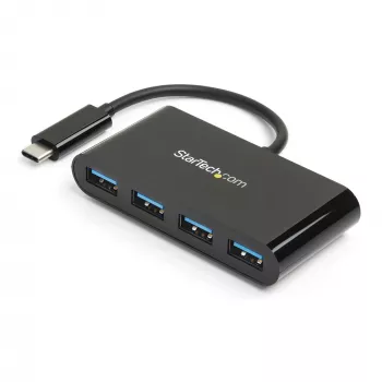 StarTech.com 4-Portu USB-C centrmezgls - USB-C uz 4x USB-A - USB 3.0 centrmezgls - 5Gbps - barots no kopnes