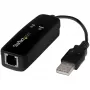 StarTech.com USB 2.0 ārējais 56K modems - dial-up un faksa modems ar V.92 atbalstu