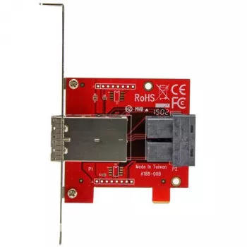 StarTech.com Mini-SAS adapteris - Divi SFF-8643 uz SFF-8644 - ar pilna un zema profila kronšteiniem - 12Gbps