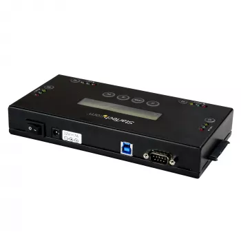 StarTech.com 4 nodalījumu SSD/HDD cietā diska dzēsējs - 2.5 inch un 3.5 inch SATA - bezdatora autonoma droša dzēšana - 9 dzēšanas režīmi - RS232 printera ports - NIST/DOD un TAA atbilstošs