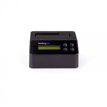 StarTech.com Viena nodalījuma cietā diska dzēšanas ierīce, autonoms HDD/SSD sanitizers, 4Kn, USB 3.0 uz SATA III (6 Gbps), 9 dzēšanas režīmi, LCD displejs, drošas dzēšanas doks, DB-9 printera ports, TAA atbilstīgs