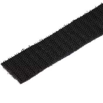 StarTech.com 50 pēdu Velcro ruļļa – Pašgriežamas daudzreiz lietojamas kabeļu saites – Rūpnieciskā vadu stiprinājuma lente /Pielāgojami auduma aptinumi melni / Daudzreiz lietojamas pašfiksējošas kabeļu pārvaldības siksnas