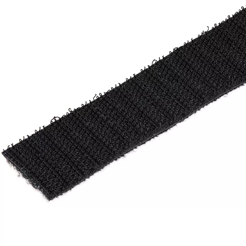 StarTech.com 50 pēdu Velcro ruļļa – Pašgriežamas daudzreiz lietojamas kabeļu saites – Rūpnieciskā vadu stiprinājuma lente /Pielāgojami auduma aptinumi melni / Daudzreiz lietojamas pašfiksējošas kabeļu pārvaldības siksnas