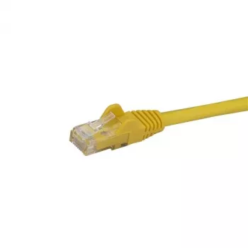 StarTech.com 50cm CAT6 Ethernet kabelis - dzeltens CAT 6 Gigabit Ethernet vads - 250MHz 100W PoE RJ45 UTP tīkla/pievienošanas kabelis bez aizķeršanās ar sprieguma atvieglojumu, individuāli pārbaudīts