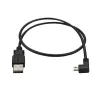 StarTech.com Micro-USB uzlādes un sinhronizācijas kabelis M/M - Kreisais leņķa Micro-USB - 24 AWG - 0,5 m