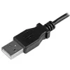 StarTech.com Micro-USB uzlādes un sinhronizācijas kabelis M/M - Kreisais leņķa Micro-USB - 24 AWG - 0,5 m