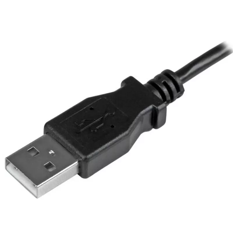 StarTech.com Micro-USB uzlādes un sinhronizācijas kabelis M/M - Kreisais leņķa Micro-USB - 24 AWG - 0,5 m