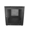 StarTech.com 4-Post 12U Server Rack Cabinet, Aizslēdzams 19 collu datu skapis datoru/AV/IT aprīkojumam, biroja/mājas tīkla skapis ar riteņiem un regulējamām montāžas sliedēm