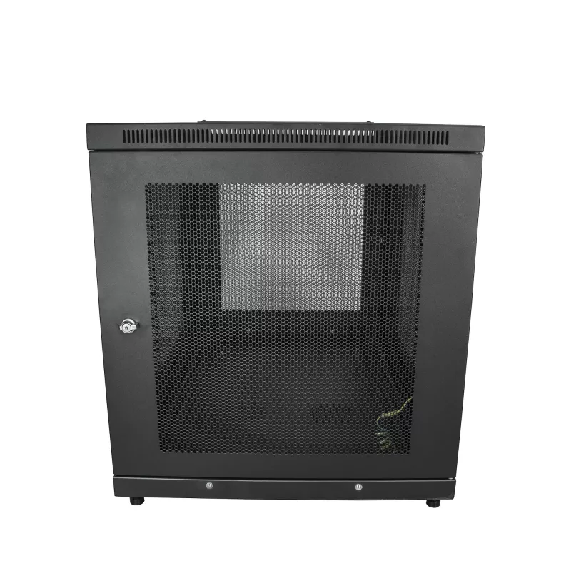 StarTech.com 4-Post 12U Server Rack Cabinet, Aizslēdzams 19 collu datu skapis datoru/AV/IT aprīkojumam, biroja/mājas tīkla skapis ar riteņiem un regulējamām montāžas sliedēm