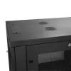 StarTech.com 4-Post 12U Server Rack Cabinet, Aizslēdzams 19 collu datu skapis datoru/AV/IT aprīkojumam, biroja/mājas tīkla skapis ar riteņiem un regulējamām montāžas sliedēm