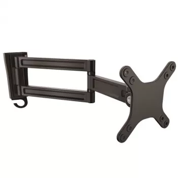 StarTech.com Sienas Monitora Stiprinājums - Dubultā Pagriešana, 15 kg, 33 cm (13 collas), 68.6 cm (27 collas), 75 x 75 mm, 100 x 100 mm, Melns