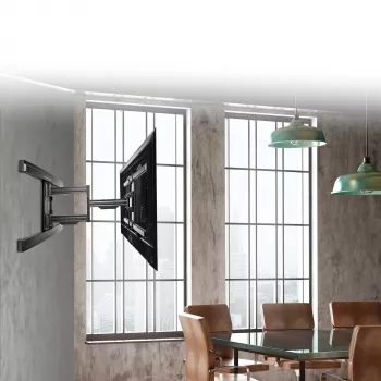 StarTech.com sienas stiprinājums TV līdz 80 collām (110 mārciņas) VESA - zema profila pilnas kustības universāls kronšteins ar regulējamu slīpumu/griešanos un izvelkamu roku
