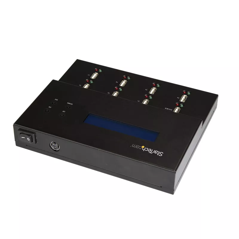 StarTech.com USB zibatmiņu dublikators un dzēsējs 1:7, 1.5 GB/min, LCD