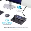 StarTech.com USB zibatmiņu dublikators un dzēsējs 1:7, 1.5 GB/min, LCD
