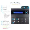 StarTech.com USB zibatmiņu dublikators un dzēsējs 1:7, 1.5 GB/min, LCD