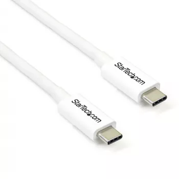 StarTech.com Thunderbolt 3 kabelis - 20Gbps - 2m - Balts - saderīgs ar Thunderbolt, USB un DisplayPort