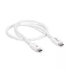 StarTech.com Thunderbolt 3 kabelis - 40Gbps - 0.5m - Balts - saderīgs ar Thunderbolt, USB un DisplayPort