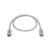 StarTech.com Thunderbolt 3 kabelis - 40Gbps - 0.5m - Balts - saderīgs ar Thunderbolt, USB un DisplayPort