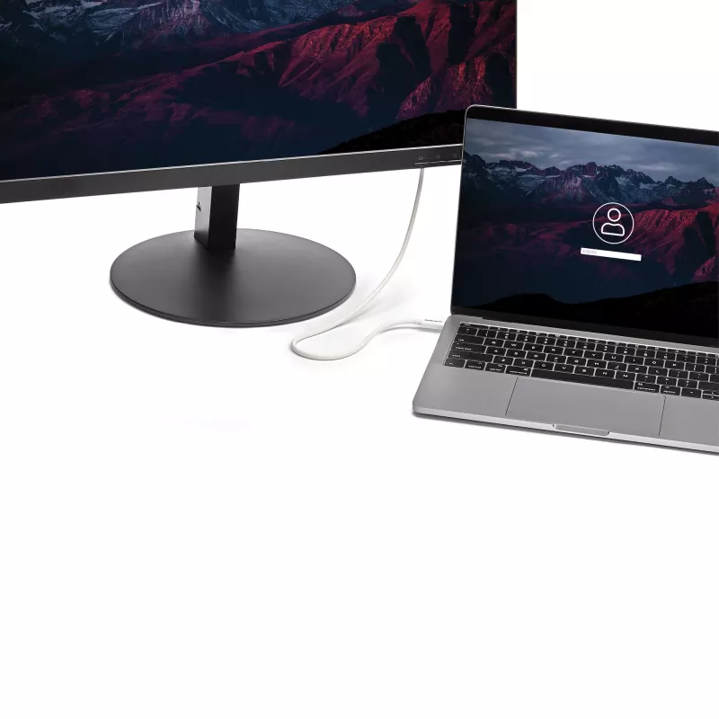 StarTech.com Thunderbolt 3 kabelis - 40Gbps - 0.5m - Balts - saderīgs ar Thunderbolt, USB un DisplayPort