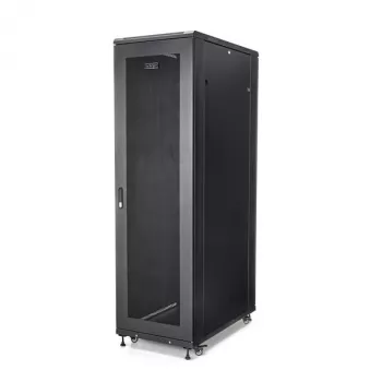 StarTech.com 4-Post 42U Serveru Rack Skapis, 19 collu Datu Rack Skapis Datoru / AV / IT Iekārtu Montāžai, Serveru Rack Korpuss ar Ritenīšiem, Pilna Izmēra Industriālā Tīkla Uzglabāšana