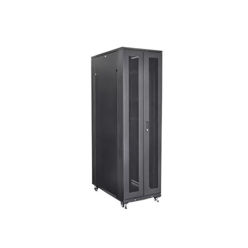 StarTech.com 4-Post 42U Serveru Rack Skapis, 19 collu Datu Rack Skapis Datoru / AV / IT Iekārtu Montāžai, Serveru Rack Korpuss ar Ritenīšiem, Pilna Izmēra Industriālā Tīkla Uzglabāšana