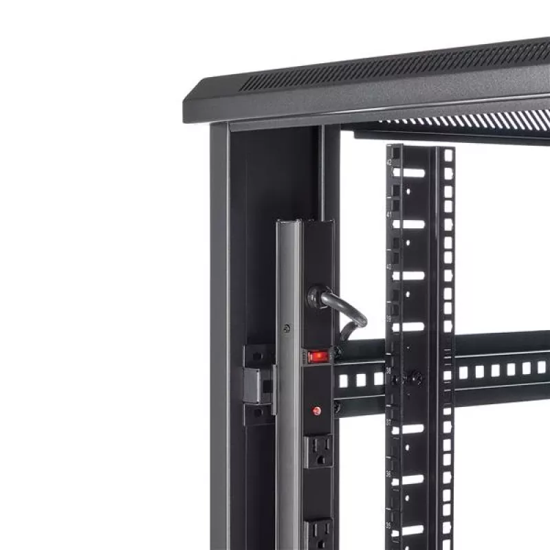 StarTech.com 4-Post 42U Serveru Rack Skapis, 19 collu Datu Rack Skapis Datoru / AV / IT Iekārtu Montāžai, Serveru Rack Korpuss ar Ritenīšiem, Pilna Izmēra Industriālā Tīkla Uzglabāšana