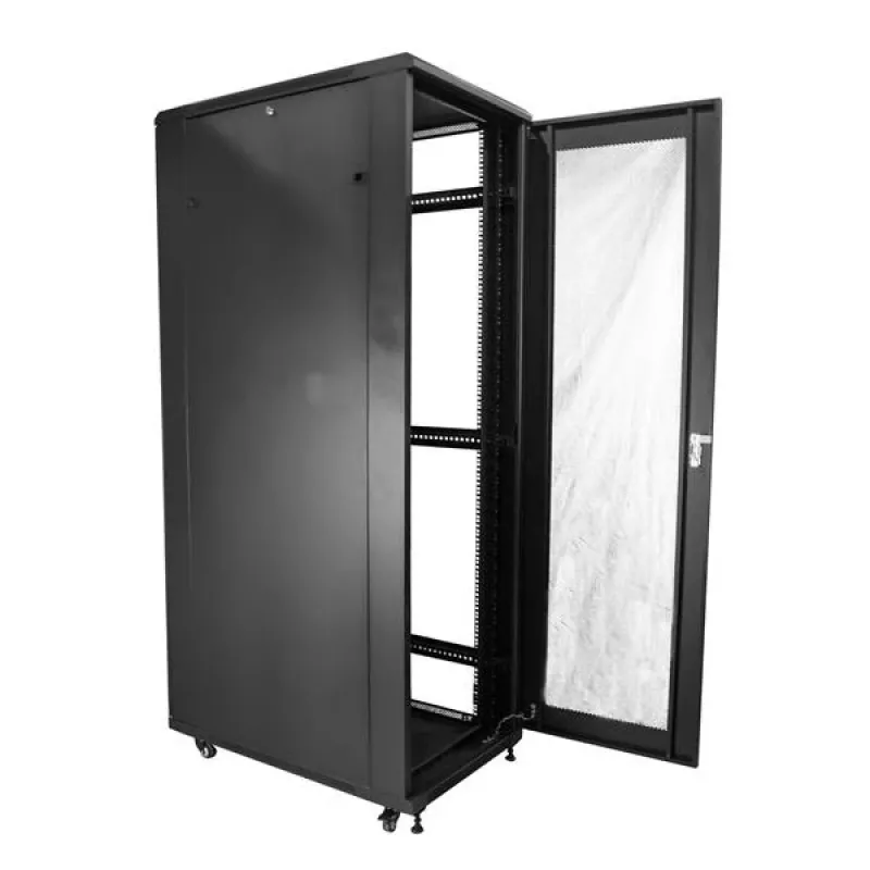 StarTech.com 4-Post 42U Serveru Rack Skapis, 19 collu Datu Rack Skapis Datoru / AV / IT Iekārtu Montāžai, Serveru Rack Korpuss ar Ritenīšiem, Pilna Izmēra Industriālā Tīkla Uzglabāšana
