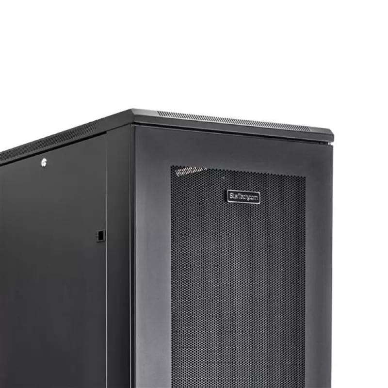 StarTech.com 4-Post 42U Serveru Rack Skapis, 19 collu Datu Rack Skapis Datoru / AV / IT Iekārtu Montāžai, Serveru Rack Korpuss ar Ritenīšiem, Pilna Izmēra Industriālā Tīkla Uzglabāšana