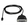 StarTech.com USB-C uz Paralēlo Printera Kabeli, Melns, USB C, DB25, 1.83 m, Vīrietis/Sieviete, CE, RoHS