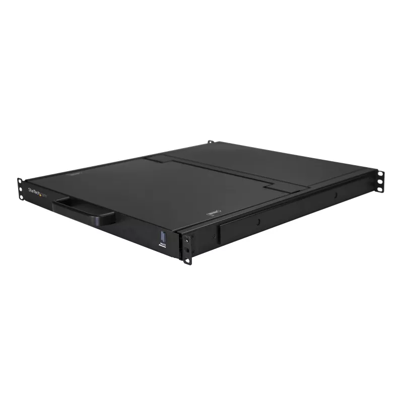 StarTech.com 1U LCD KVM konsole ar 17,3 collu HD monitoru, VGA, USB, 1920x1080, iekšējais tastatūras un skārienpaliktņa bloks
