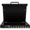 StarTech.com 8 Portu Rackmontāžas KVM Konsole ar 6 pēdu Kabeļiem - Integrēts KVM Slēdzis ar 17 collu LCD Monitoru - Pilnvērtīga 1U LCD KVM Atvilktne - OSD KVM - Izturīgs 50 000 MTBF - USB + VGA Atbalsts