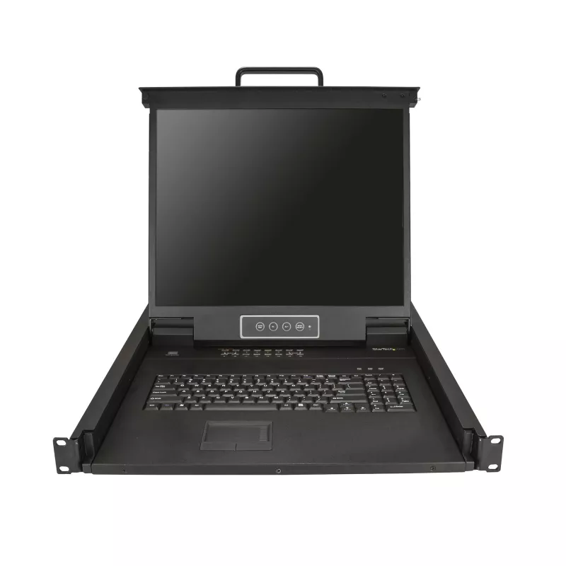 StarTech.com 16 Portu KVM Konsole ar 19 inch LCD Monitoru - 1U Rack Slīdnis ar USB+VGA