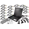 StarTech.com 16 Portu KVM Konsole ar 19 inch LCD Monitoru - 1U Rack Slīdnis ar USB+VGA