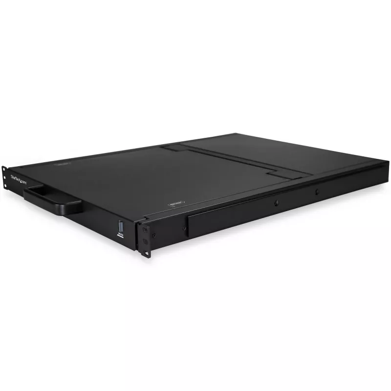 StarTech.com 16 Portu Rackmonta KVM Konsole ar 17 collu LCD Monitoru - 1U Integrēts KVM Slēdzis ar USB + VGA Atbalstu